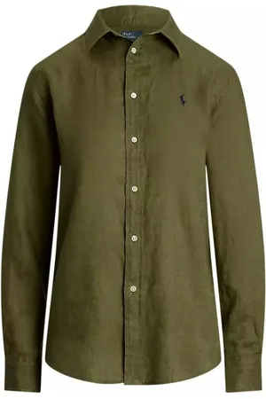 Ralph Lauren Femme, Blouses et Chemises, Vert, Taille: 42 FR Chemise Casual