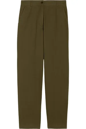 Aspesi Femme, Pantalons, Vert, Taille: 38 FR Pantalon en toile de coton confortable