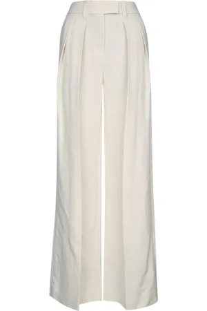 Brunello Cucinelli Femme, Pantalons, , Taille: 36 FR Pantalon Large en Lin