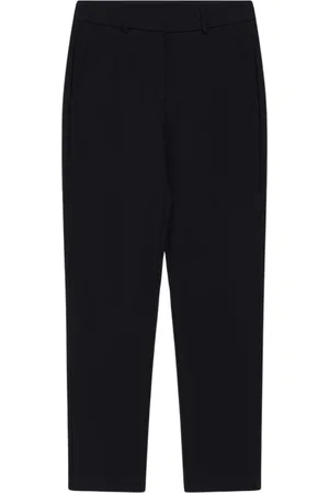 Max Mara Femme, Pantalons, Bleu, Taille: 36 FR Pantalon droit en viscose avec couture Milano