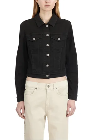 Dondup Femme, Vestes, Noir, Taille: 38 FR Veste en Jean