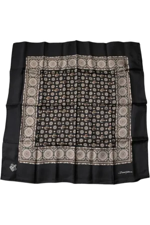 Dolce & Gabbana Homme, Accessoires, Multicolore, Taille: ONE Size Mouchoir Carré Cactus Écharpe