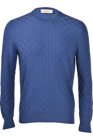 Gran Sasso Homme, Pulls, Bleu, Taille: S Haut tricot col rond pour femme