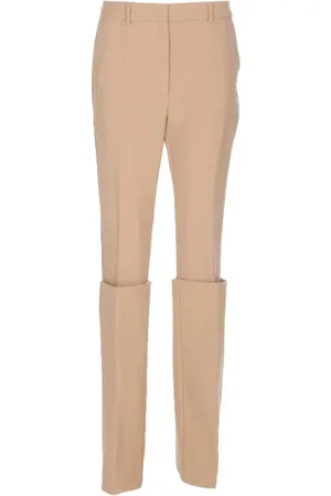 Sportmax Femme, Pantalons, Brun, Taille: 38 FR Pantalon Sabbia Style Mode