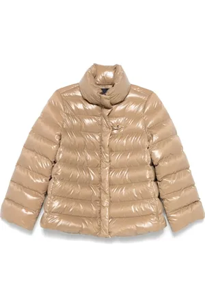 FAY Femme, Vestes, Brun, Taille: 38 FR Veste matelassée à capuche avec crochet