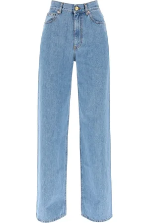 Blazé Milano Femme, Jeans, Bleu, Taille: 38 FR Jean à jambes larges en denim lavé classique