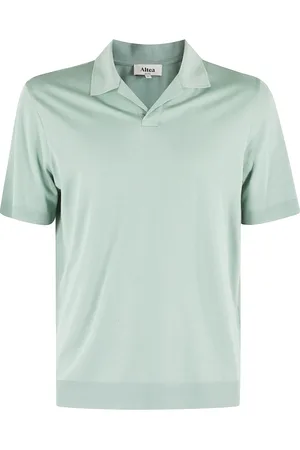 ALTEA Homme, Tops, Vert, Taille: 2XL Lyocell Jersey Polo Skipper Vert Sauge
