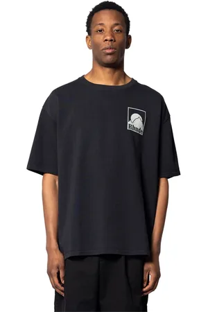 Rhude Homme, Tops, Noir, Taille: 2XL Vintage Moonlight Badge Tee