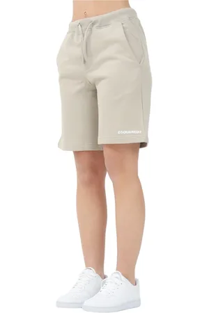 Dsquared2 Femme, Shorts, Gris, Taille: 42 FR Beige Sporty Shorts Essential Design