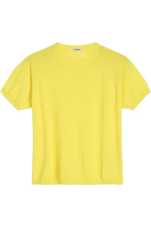 Aspesi Femme, Pulls, Jaune, Taille: 40 FR T-shirt col rond en coton