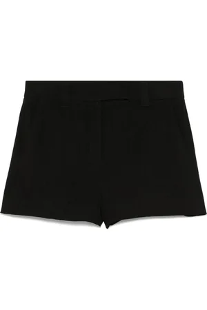 MARELLA Femme, Shorts, Noir, Taille: 36 FR Pantalon Micro en Lin Minimaliste