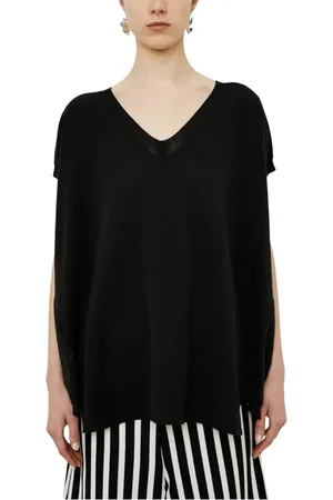 MEIMEIJ Femme, Pulls, Noir, Taille: 38 FR Haut Tricot Noir