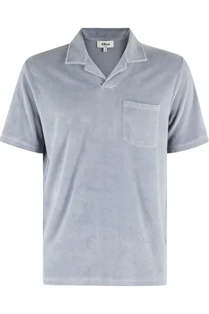 ALTEA Homme, Tops, Gris, Taille: M Polo Skipper Effet Éponge Gris