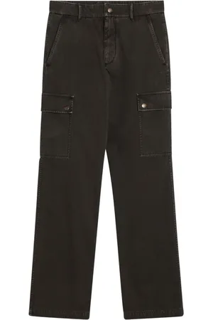 Burberry Homme, Pantalons, Brun, Taille: L Pantalon coupe droite