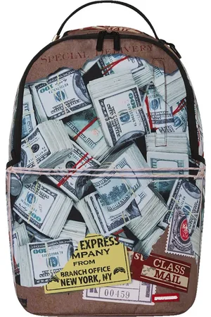 Sprayground Unisex, Sacs, Multicolore, Taille: ONE Size Sac à dos Express en Blanc Marron
