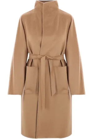 Max Mara Femme, Manteaux, Brun, Taille: 38 FR Manteau Lilia en Beige