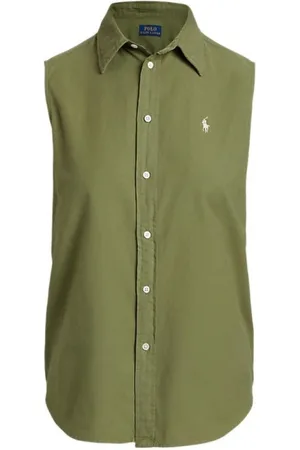 Ralph Lauren Femme, Blouses et Chemises, Vert, Taille: 40 FR Chemise Casual