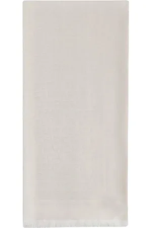 Elisabetta Franchi Femme, Accessoires, , Taille: ONE Size Écharpe Pashmina Ivoire avec Jacquard Lurex
