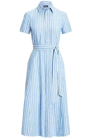 Ralph Lauren Femme, Robes, Bleu, Taille: 36 FR Robe Élégante pour Femmes