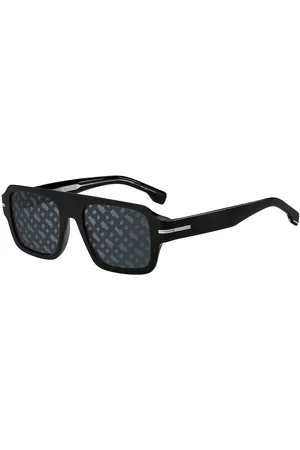HUGO BOSS Homme, Accessoires, Noir, Taille: ONE Size Lunettes de soleil miroir élégantes avec protection UV