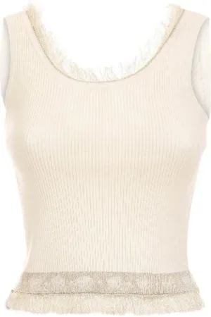 Chiara Ferragni Femme, Tops, Blanc, Taille: 36 FR Top Blanc