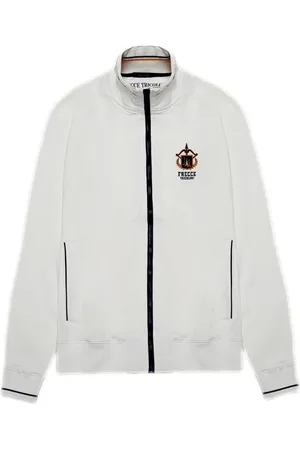 Aeronautica Militare Homme, Sweatshirts et sweats à capuche, Blanc, Taille: 2XL Sweat Tricolori Flèches Brodées Blanc