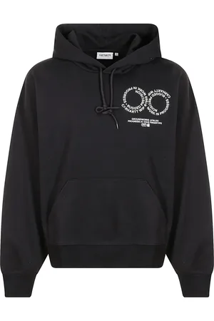 Carhartt Homme, Sweatshirts et sweats à capuche, Noir, Taille: L Sweat à Capuche avec Imprimé