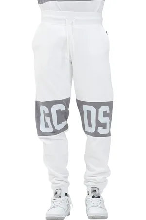 GCDS Homme, Pantalons, Blanc, Taille: XS Pantalon sportif blanc printemps été