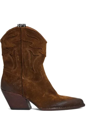 Elena Iachi Femme, Chaussures, Brun, Taille: 37 1/2 EU Bottines Cuoio Ss25 Style
