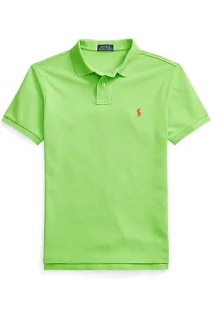 Ralph Lauren Homme, Tops, Vert, Taille: 2XL Polo Vert avec Logo Pony