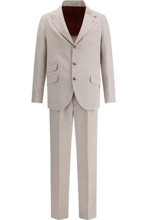Brunello Cucinelli Homme, Costumes, , Taille: XL Costume en soie avec veste et pantalon classique