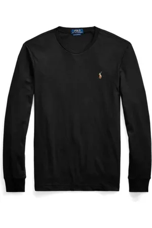 Ralph Lauren Homme, Tops, Noir, Taille: 2XL T-shirt décontracté pour hommes