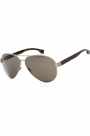 HUGO BOSS Homme, Accessoires, Gris, Taille: ONE Size Monture en métal Lunettes de soleil avec protection UV3