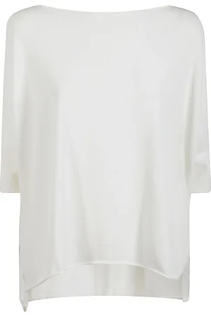 LIVIANA CONTI Femme, Pulls, Blanc, Taille: 40 FR Kimono Sweater, Tissu Doux et Léger