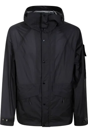 C.P. Company Homme, Vestes, Noir, Taille: XL Veste à Capuche Polyvalente à Fermeture Éclair