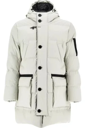 FAY Homme, Vestes, Gris, Taille: M Veste en duvet gris clair avec capuche