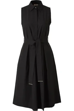 HERNO Femme, Robes, Noir, Taille: 42 FR Robe sans manches