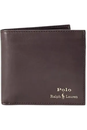 Ralph Lauren Homme, Accessoires, Brun, Taille: ONE Size Portefeuille en Cuir Élégant