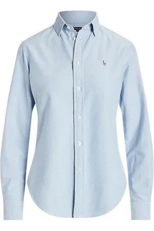 Ralph Lauren Femme, Blouses et Chemises, Bleu, Taille: 40 FR Chemise Classique Femme Bleu Clair