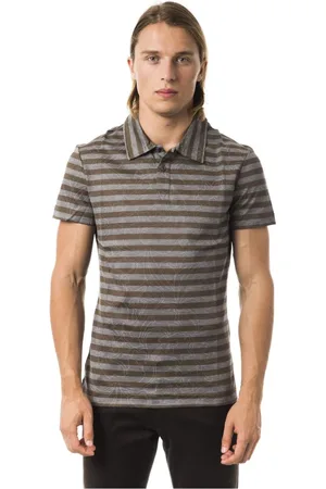 Byblos Homme, Tops, Gris, Taille: L Polo Rayée Intemporelle