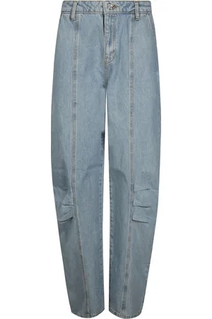 ROTATE Femme, Jeans, Bleu, Taille: 36 FR Pantalon Taille Haute Rose