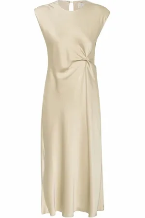 Kaffe Femme, Robes, , Taille: 42 FR Élégante Robe Feather Gray avec Détail de