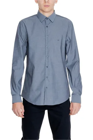 Calvin Klein Homme, Chemises, Bleu, Taille: XS Chemise homme Non Iron Collection
