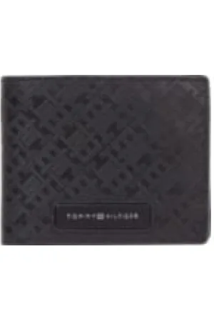 Tommy Hilfiger Homme, Accessoires, Noir, Taille: ONE Size Portefeuilles en Cuir & Porte-cartes