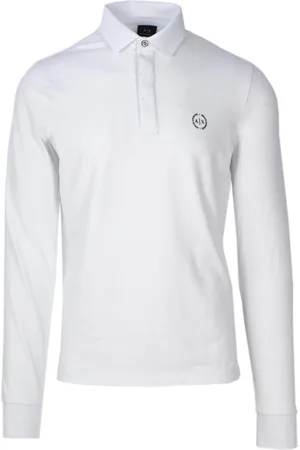 Armani Exchange Homme, Tops, Blanc, Taille: XL Polo Chemises