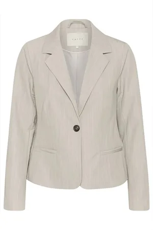 Kaffe Femme, Vestes, , Taille: 42 FR Blazer Classique à Rayures Grises
