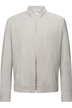 Drykorn Homme, Vestes, Gris, Taille: 2XL Veste Blouson Slim Fit avec Col Montant