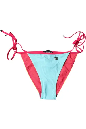 Dolce & Gabbana Femme, Maillots de bain, Multicolore, Taille: 38 FR Bas de Maillot de Bain Multicolore avec Logo