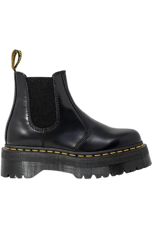 Dr. Martens Femme, Chaussures, Noir, Taille: 40 EU Botte en cuir avec talon de 4 cm