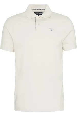 Barbour Homme, Tops, Blanc, Taille: L Polo Décontractée avec Détails Tartan